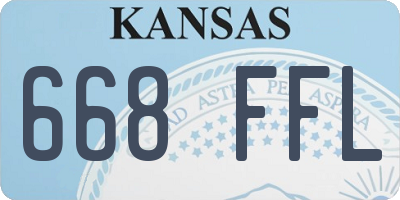 KS license plate 668FFL
