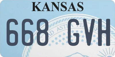 KS license plate 668GVH