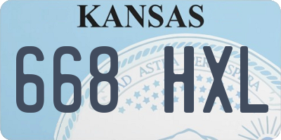 KS license plate 668HXL