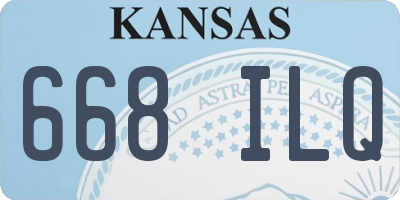 KS license plate 668ILQ