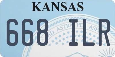 KS license plate 668ILR