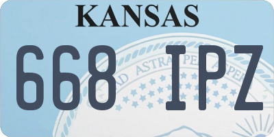 KS license plate 668IPZ
