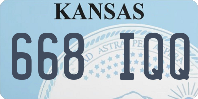 KS license plate 668IQQ
