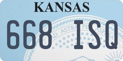 KS license plate 668ISQ