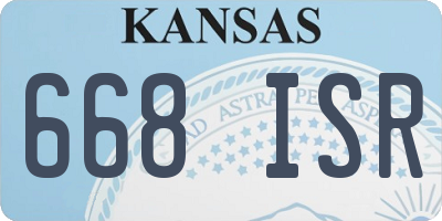 KS license plate 668ISR