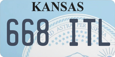 KS license plate 668ITL