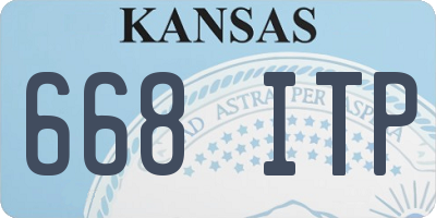 KS license plate 668ITP