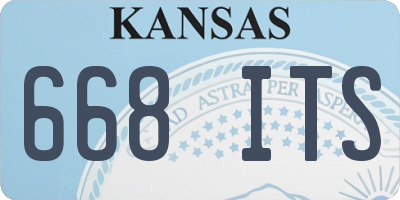 KS license plate 668ITS