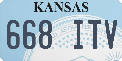 KS license plate 668ITV