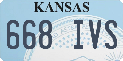 KS license plate 668IVS