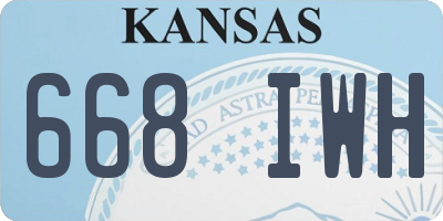KS license plate 668IWH