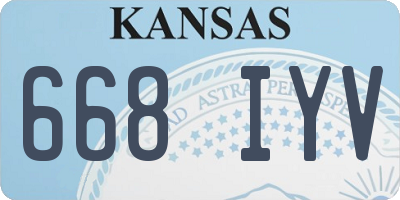 KS license plate 668IYV