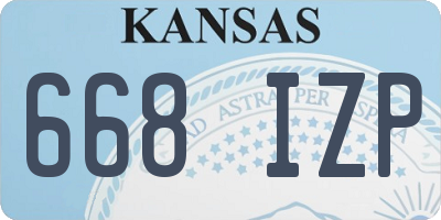KS license plate 668IZP