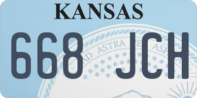 KS license plate 668JCH