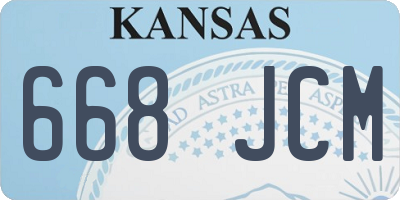 KS license plate 668JCM