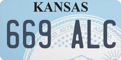 KS license plate 669ALC
