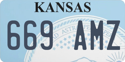 KS license plate 669AMZ