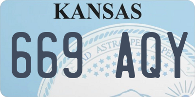 KS license plate 669AQY