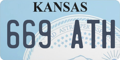 KS license plate 669ATH