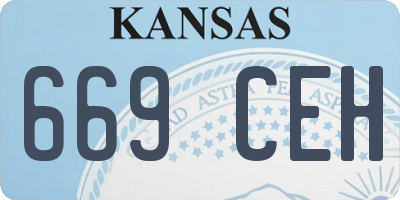 KS license plate 669CEH