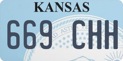 KS license plate 669CHH