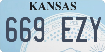 KS license plate 669EZY