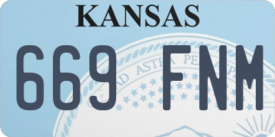 KS license plate 669FNM