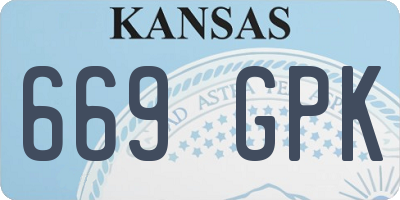 KS license plate 669GPK