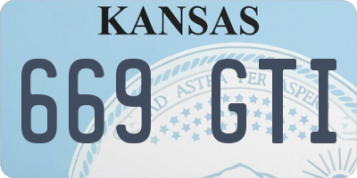 KS license plate 669GTI