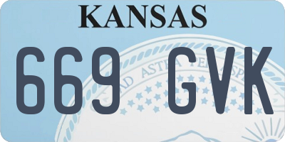 KS license plate 669GVK