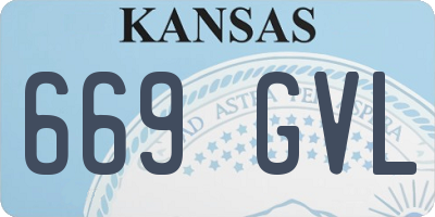 KS license plate 669GVL