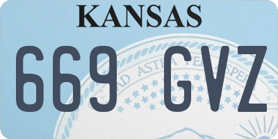 KS license plate 669GVZ