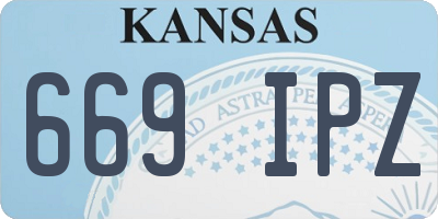 KS license plate 669IPZ