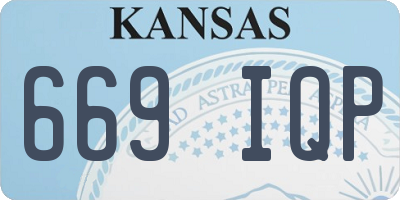 KS license plate 669IQP