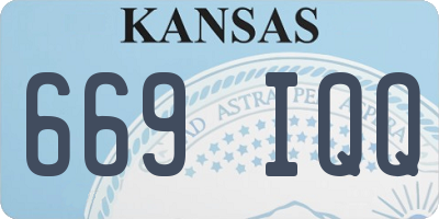 KS license plate 669IQQ