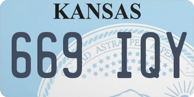 KS license plate 669IQY