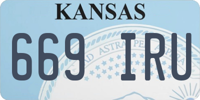 KS license plate 669IRU