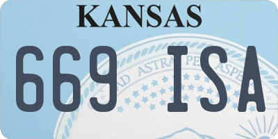 KS license plate 669ISA