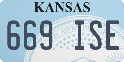 KS license plate 669ISE
