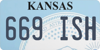 KS license plate 669ISH