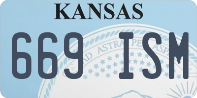 KS license plate 669ISM