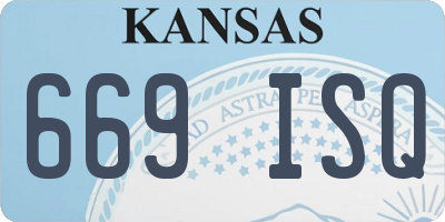 KS license plate 669ISQ