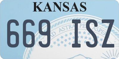 KS license plate 669ISZ