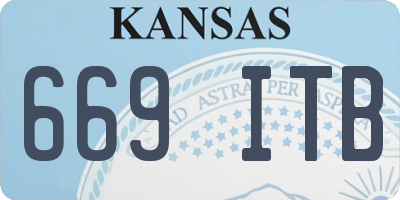 KS license plate 669ITB