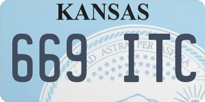 KS license plate 669ITC