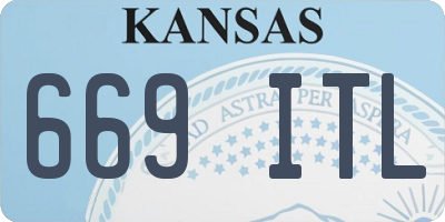 KS license plate 669ITL