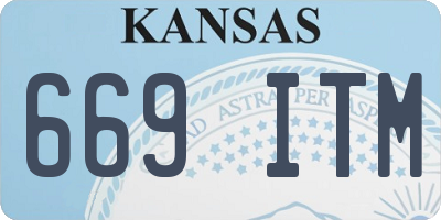 KS license plate 669ITM