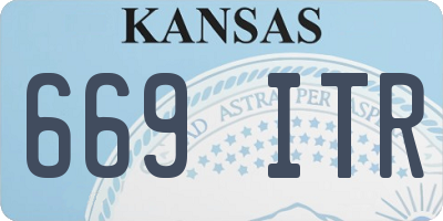 KS license plate 669ITR