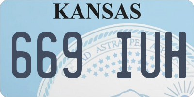 KS license plate 669IUH