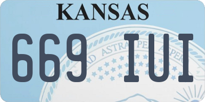 KS license plate 669IUI